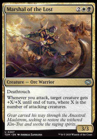 (207) Magic The Gathering Tarkir: Dragonstorm Single: Marshal of the Lost Holo Uncommon