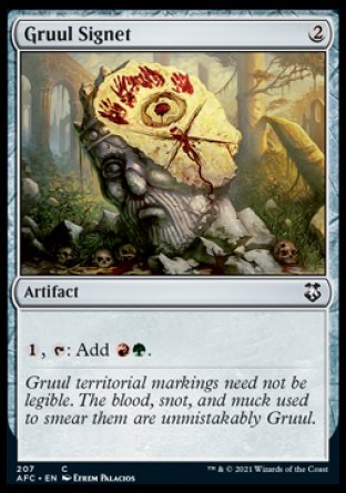 (207) Magic The Gathering Commander: Adventures in the Forgotten Realms Single: Gruul Signet  Common