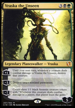 (207) Magic The Gathering Commander 2019 Single: Vraska the Unseen  Mythic