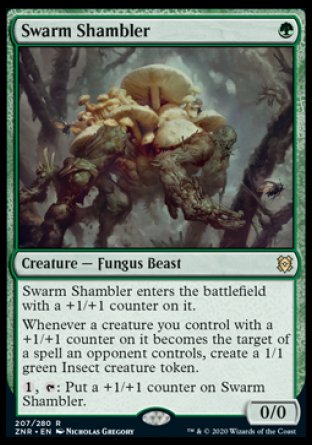 (207) Magic The Gathering Zendikar Rising: Promos Single: Swarm Shambler (V.2) Holo Rare