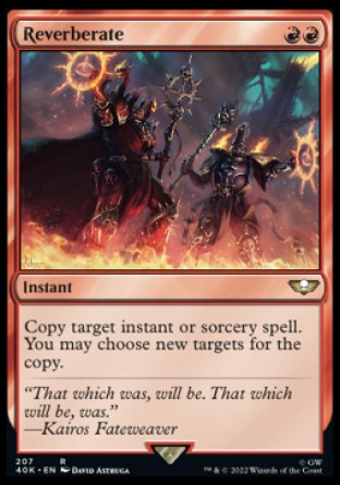 (207) Magic The Gathering Universes Beyond: Warhammer 40000 Single: Reverberate Holo Rare