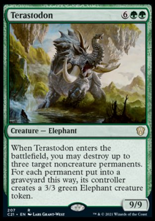 (207) Magic The Gathering Commander: Strixhaven Single: Terastodon  Rare