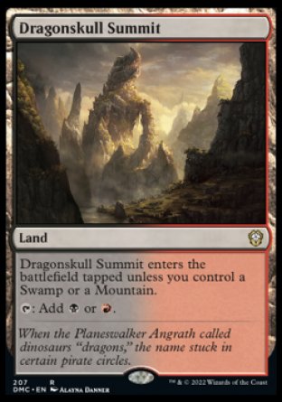 (207) Magic The Gathering Commander: Dominaria United Single: Dragonskull Summit  Rare