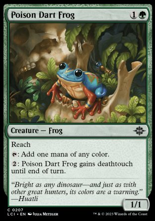 (207) Magic The Gathering The Lost Caverns of Ixalan Single: Poison Dart Frog  Common
