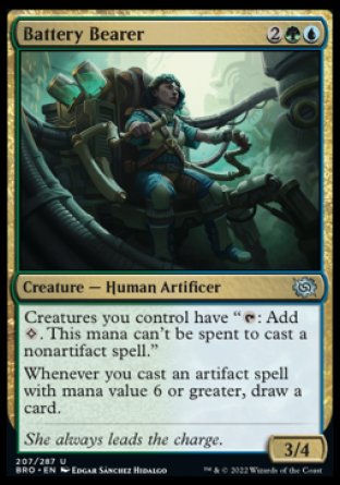 (207) Magic The Gathering The Brothers' War Single: Battery Bearer Holo Uncommon