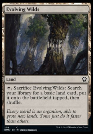 (208) Magic The Gathering Commander: Dominaria United Single: Evolving Wilds  Common