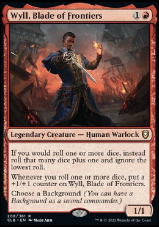 (208) Magic The Gathering Commander Legends: Battle for Baldur's Gate Single: Wyll, Blade of Frontiers Holo Rare