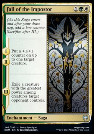 (208/285) Magic The Gathering Kaldheim Single: Fall of the Impostor Holo Uncommon