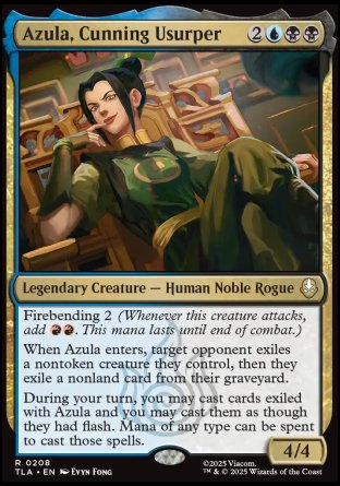 (208) Magic The Gathering Magic: The Gathering | Avatar: The Last Airbender: Promos Single: Azula, Cunning Usurper Holo Rare