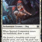 (208) Magic The Gathering Commander: March of the Machine Single: Spirited Companion  Common