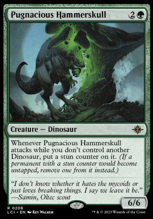 (208) Magic The Gathering The Lost Caverns of Ixalan Single: Pugnacious Hammerskull Holo Rare