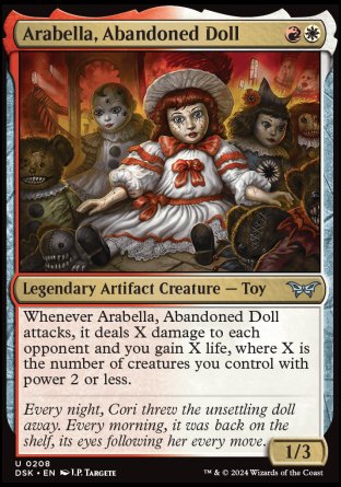 (208) Magic The Gathering Duskmourn: House of Horror Single: Arabella, Abandoned Doll  Uncommon