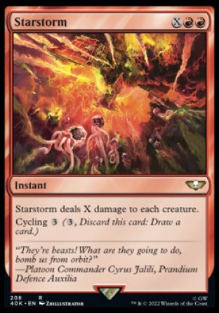 (208) Magic The Gathering Universes Beyond: Warhammer 40000 Single: Starstorm Holo Rare