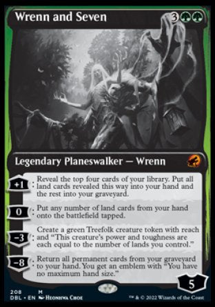 (208) Magic The Gathering Innistrad: Double Feature Single: Wrenn and Seven  Mythic