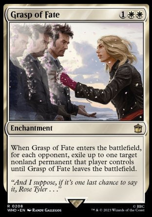 (208) Magic The Gathering Universes Beyond: Doctor Who Single: Grasp of Fate Holo Rare