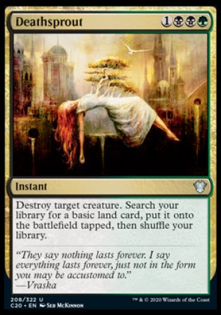 (208/322) Magic The Gathering Commander: Ikoria Single: Deathsprout  Uncommon