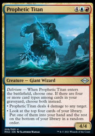 (209) Magic The Gathering Modern Horizons 2 Single: Prophetic Titan Holo Uncommon
