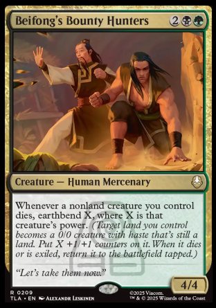 (209) Magic The Gathering Magic: The Gathering | Avatar: The Last Airbender Single: Beifong's Bounty Hunters Holo Rare
