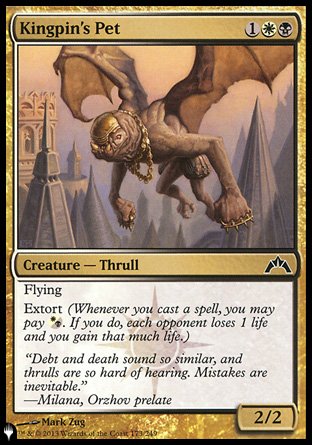 (173) Magic The Gathering The List Single: Kingpin's Pet  Common