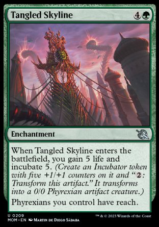 (209) Magic The Gathering March of the Machine Single: Tangled Skyline  Uncommon