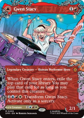 (209) Magic The Gathering Magic: The Gathering | Marvel's Spider-Man: Extras Single: Gwen Stacy // Ghost-Spider (V.2) Holo Mythic