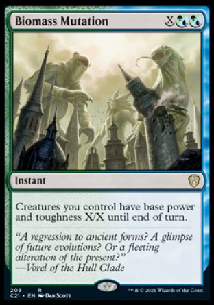 (209) Magic The Gathering Commander: Strixhaven Single: Biomass Mutation  Rare