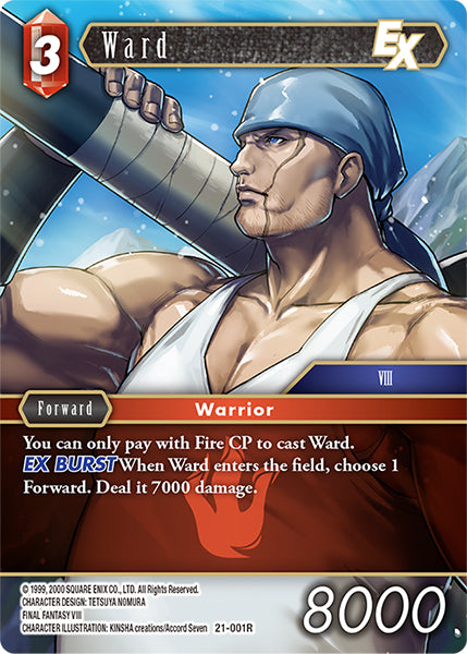 (001) Final Fantasy TCG Beyond Destiny Single: Ward (21-001) (V.1) Holo Rare