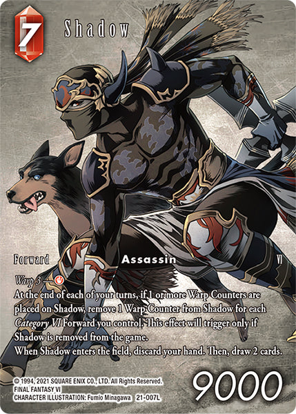 (007) Final Fantasy TCG Beyond Destiny Single: Shadow (21-007) (V.2) Holo Legend