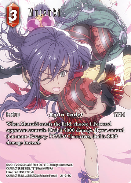 (016) Final Fantasy TCG Beyond Destiny Single: Mutsuki (21-016) (V.2) Holo Common