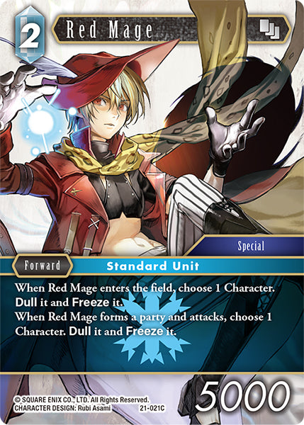 (021) Final Fantasy TCG Beyond Destiny Single: Red Mage (21-021) (V.1)  Common
