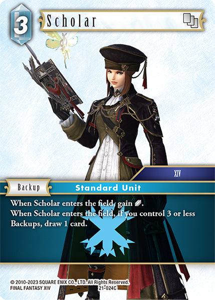 (024) Final Fantasy TCG Beyond Destiny Single: Scholar (21-024) Holo Common