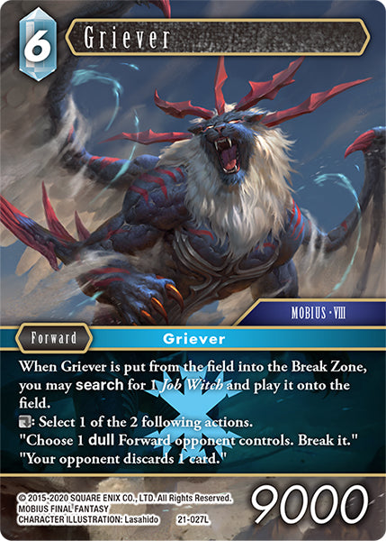 (027) Final Fantasy TCG Beyond Destiny Single: Griever (21-027)  Legend