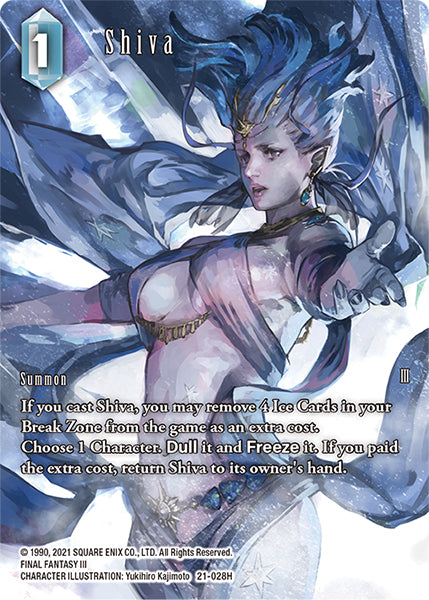(028) Final Fantasy TCG Beyond Destiny Single: Shiva (21-028) (V.2) Holo Hero