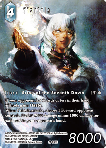 (036) Final Fantasy TCG Beyond Destiny Single: Y'shtola (21-036) (V.2) Holo Hero