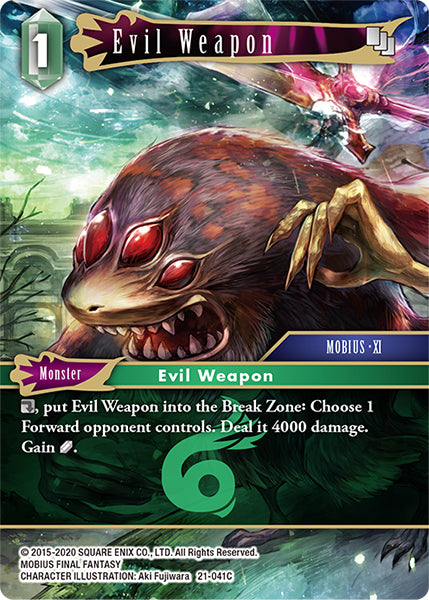 (041) Final Fantasy TCG Beyond Destiny Single: Evil Weapon (21-041) Holo Common