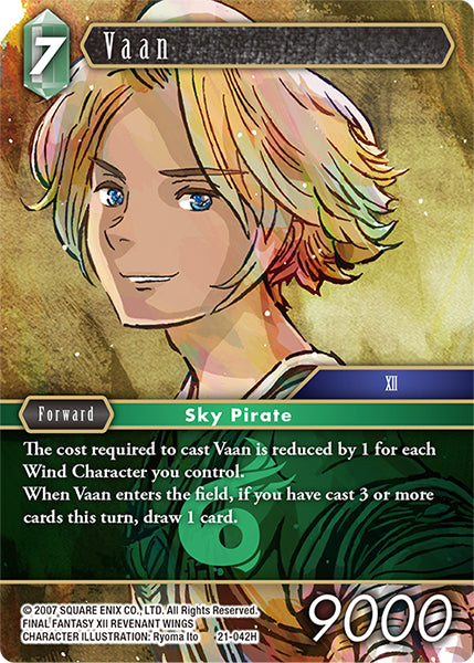 (042) Final Fantasy TCG Beyond Destiny Single: Vaan (21-042) (V.1) Holo Hero