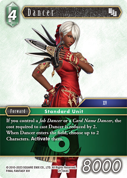 (044) Final Fantasy TCG Beyond Destiny Single: Dancer (21-044) Holo Common