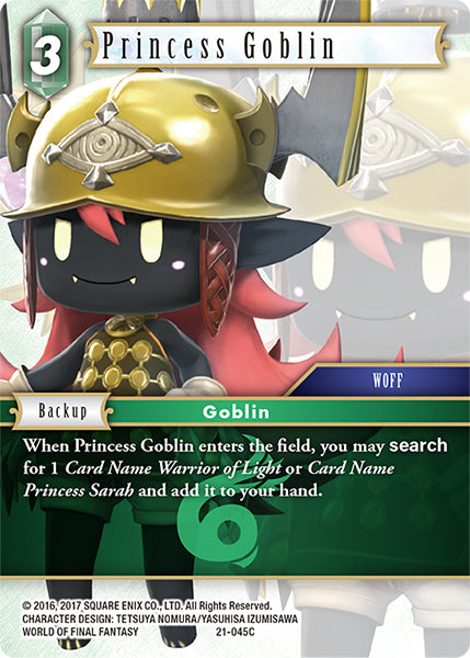 (045) Final Fantasy TCG Beyond Destiny Single: Princess Goblin (21-045) Holo Common