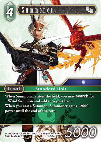 (047) Final Fantasy TCG Beyond Destiny Single: Summoner (21-047) Holo Common
