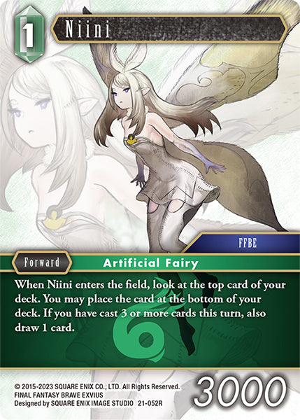 (052) Final Fantasy TCG Beyond Destiny Single: Niini (21-052) Holo Rare