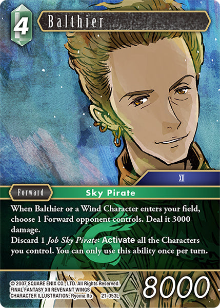 (053) Final Fantasy TCG Beyond Destiny Single: Balthier (21-053) (V.1) Holo Legend