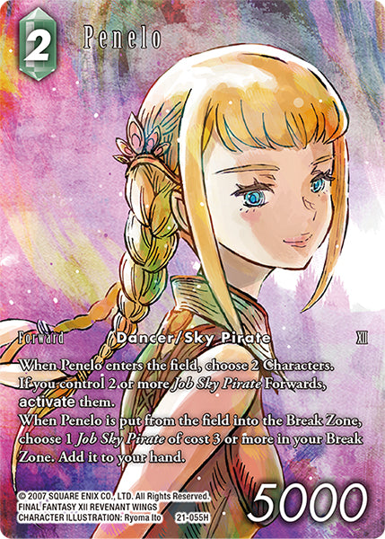 (055) Final Fantasy TCG Beyond Destiny Single: Penelo (21-055) (V.2) Holo Hero