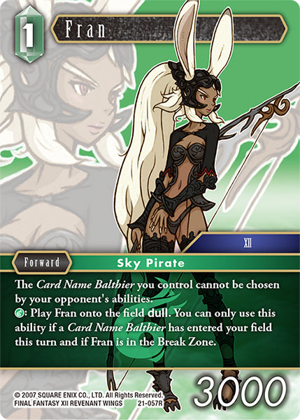 (057) Final Fantasy TCG Beyond Destiny Single: Fran (21-057) Holo Rare