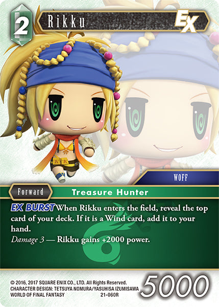 (060) Final Fantasy TCG Beyond Destiny Single: Rikku (21-060) Holo Rare