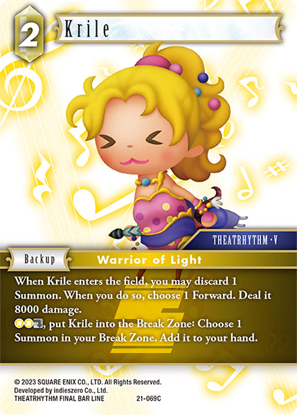 (069) Final Fantasy TCG Beyond Destiny Single: Krile (21-069) Holo Common