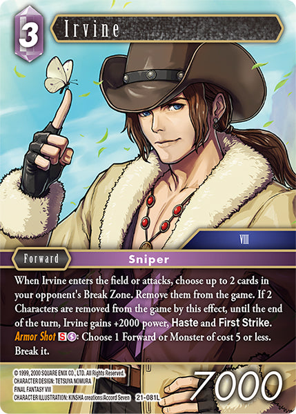 (081) Final Fantasy TCG Beyond Destiny Single: Irvine (21-081) (V.1) Holo Legend