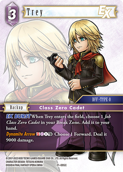 (095) Final Fantasy TCG Beyond Destiny Single: Trey (21-095) Holo Common