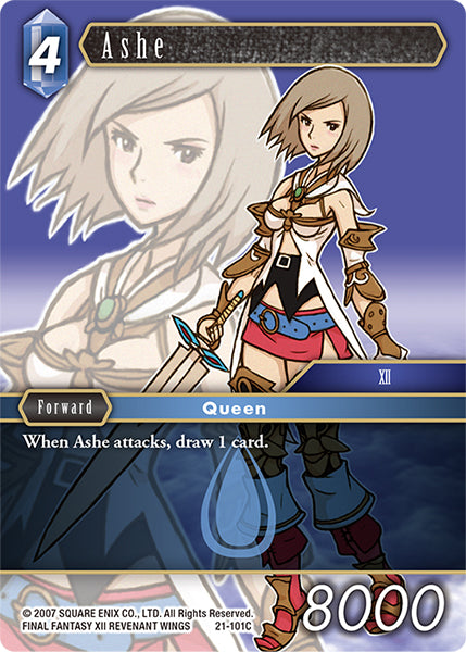 (101) Final Fantasy TCG Beyond Destiny Single: Ashe (21-101) Holo Common