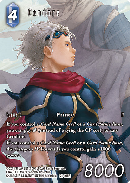 (108) Final Fantasy TCG Beyond Destiny Single: Ceodore (21-108) (V.2) Holo Rare