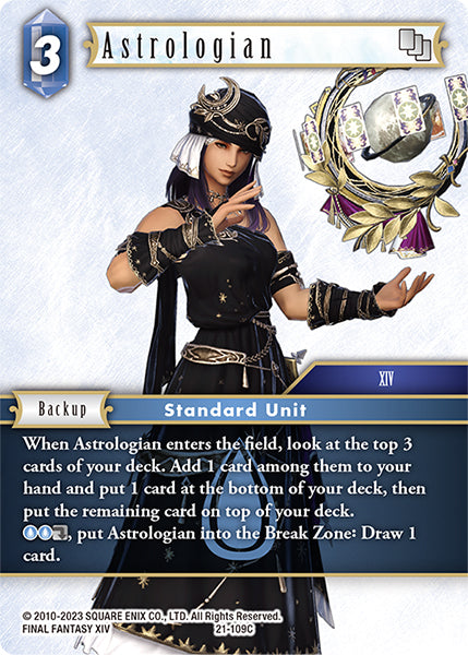(109) Final Fantasy TCG Beyond Destiny Single: Astrologian (21-109) Holo Common